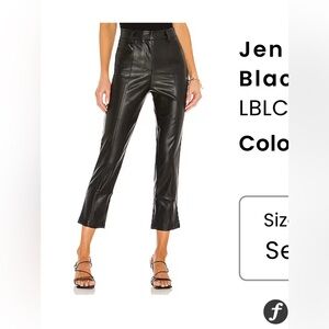 LBLC The Label Jen Faux leather trouser